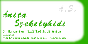 anita szekelyhidi business card